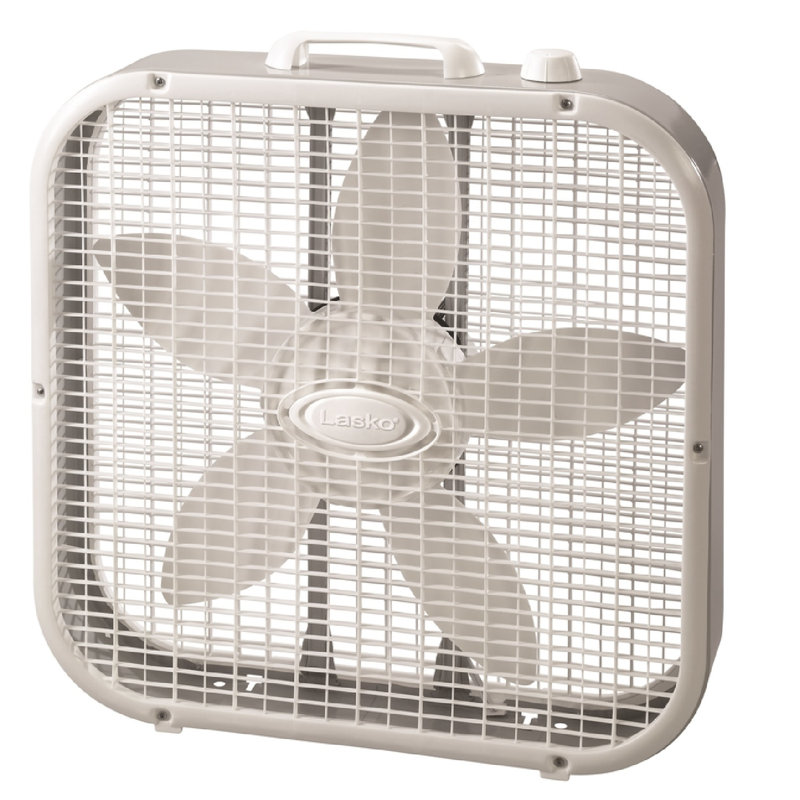Ventilateur carré 21,75 po Lasko, Blanc