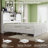 Platform Bed With Barn-Door Headboard, Built-In Lighted Socket & Hidden Storage Space, Rustic Style Wooden Bed Frame For Bedroom-1843922119-1843922118