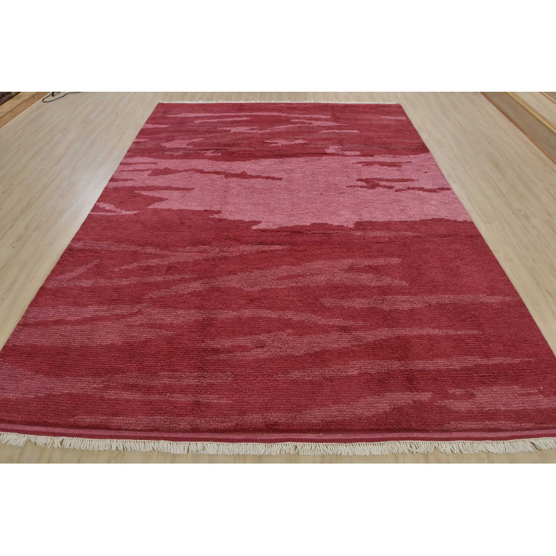 Tapis de zone en laine noué la 7 pi 10 po x 10 pi 7 po one-of-kind-main Youngstown