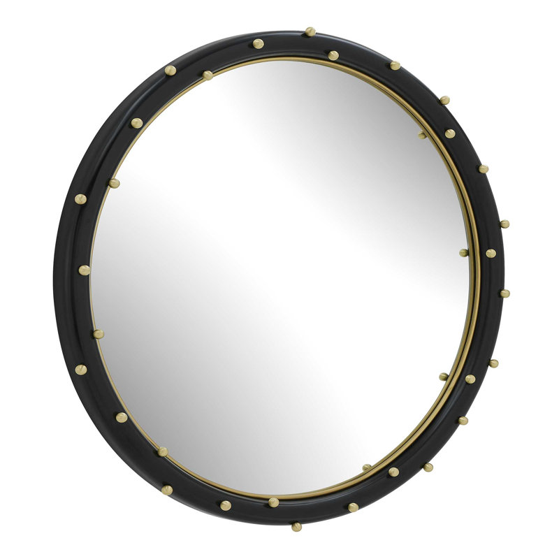  Helia Brass Round Mirror