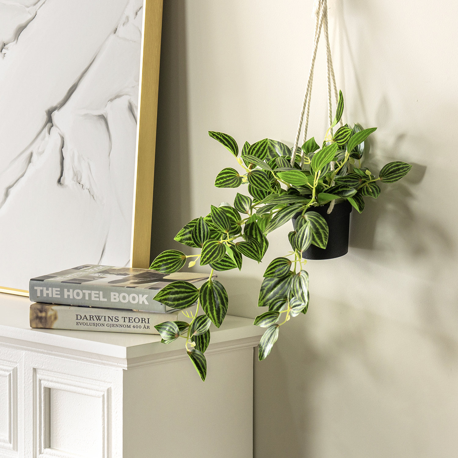 Primrue Wall Hanging Artificial Leafy Plant in Pot Wayfair
