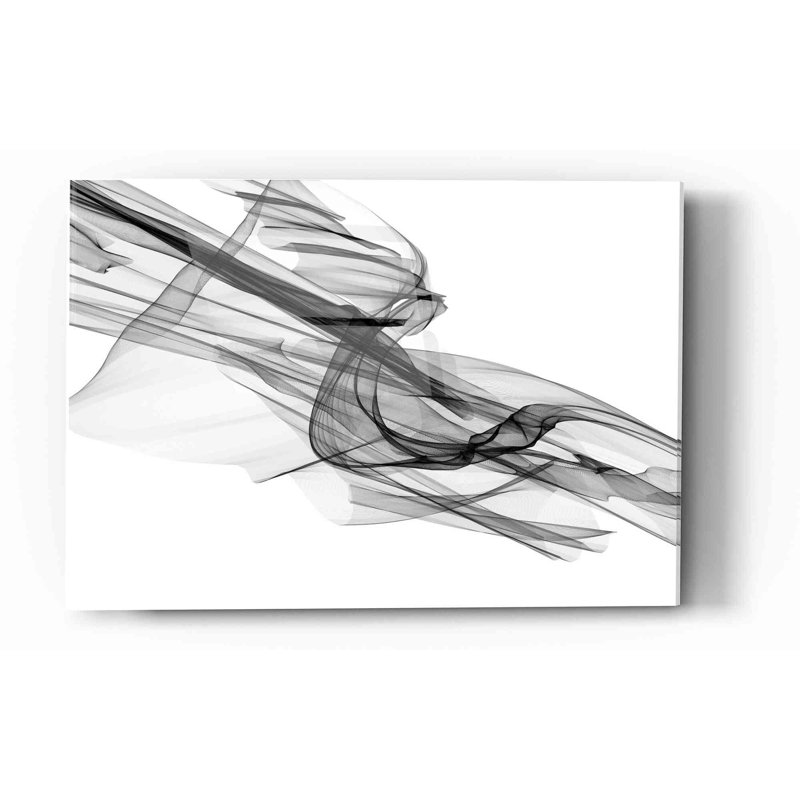 Abstrait noir et blanc 19-48 par Irena Orlov - impression non encadrée, H 16 po x l 24 po x P 0,12 po