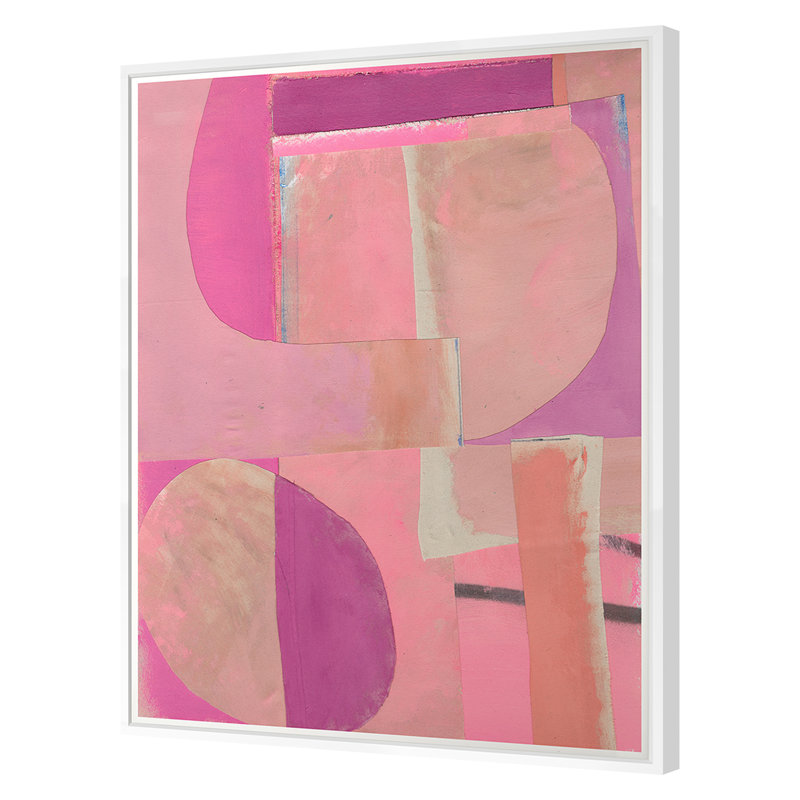 Pretty In Pink Print by Ngo, PC, White Framed, 24" H x 21" W