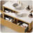 HIZON 48" Floating Bathroom Vanities With Vessel Sink,Fluted Bathroom Cabinet With Drawers And Open Shelf-328039171