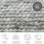 Hand Woven Wool Grey Indoor Rug-74489691
