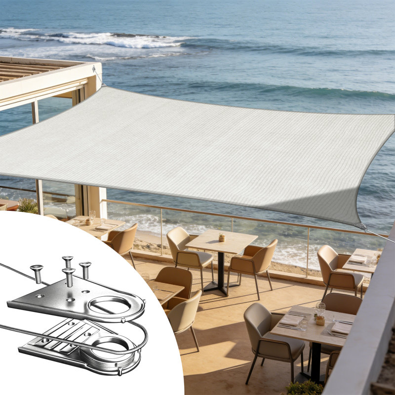 Voile d'ombrage royal Royal, 264 po x 264 po, Gris
