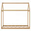Lit robuste en bois avec une conception amusante en forme de maison et une surface facile à nettoyer, parfaite pour les chambres d'enfants