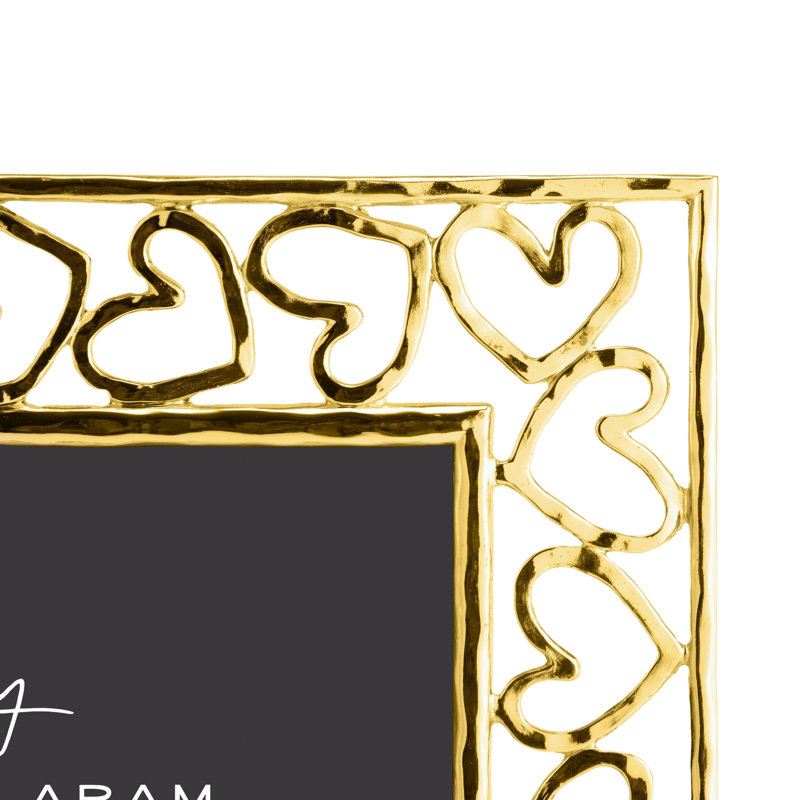 Heart Frame, 5" x 7", Gold