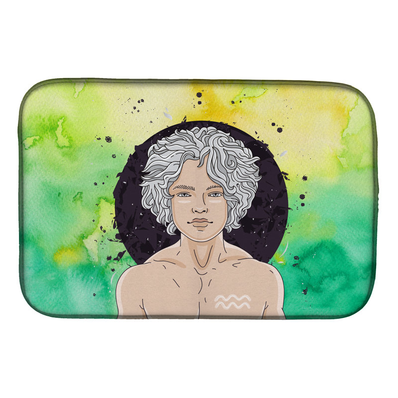 Tapis de séchage à signe aquarius zodiac
