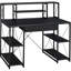 Bureau avec tablettes ouvertes et huche-615673616