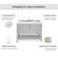 Ensemble de meuble-lavabo simple 49 po Alemanno-238165878-227282155-227282153