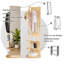 Miroir pivotant sur 360 ° avec tablette de rangement, miroir de plancher pour chambre à coucher et salon