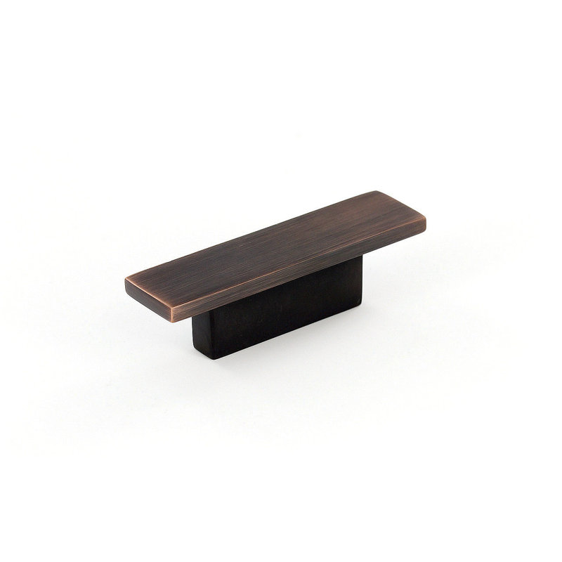 Poignée rectangulaire Expression 2 3/4 po, Bronze huilé et brossé