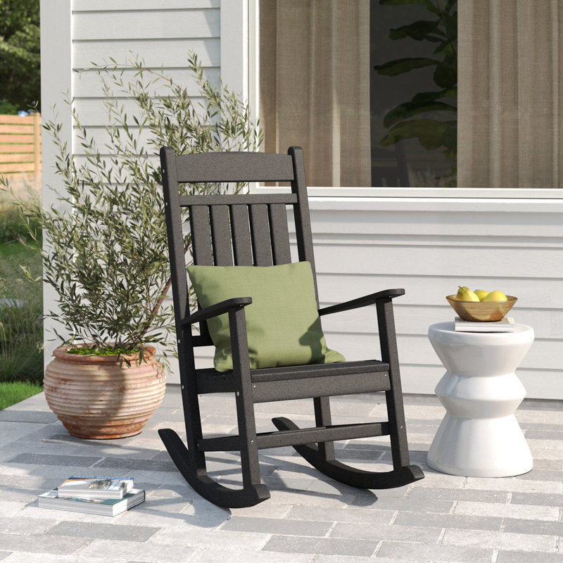 Chaise berçante classique Catelyn, Noir