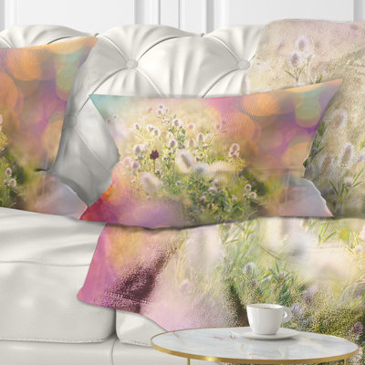 Coussin lombaire à fleurs joli little summer