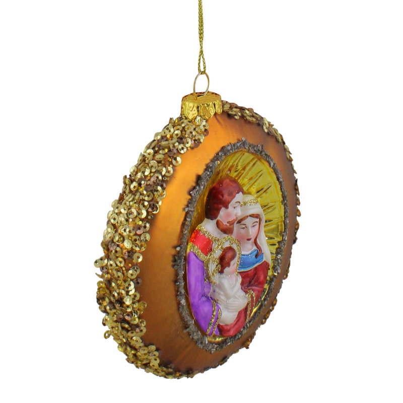 Ornement de Noël 4 po Joseph Mary