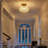 Elegant 9.5'' Gold Globe Semi-flush Mount Ceiling Light