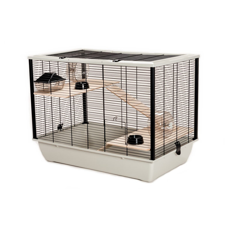 Kelvin Small Animal Cage, Grey/White