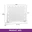 Denas Metal Rectangle Mirror with Hooks