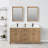 Marashio 61'' Double Bathroom Vanity with Quartz Top