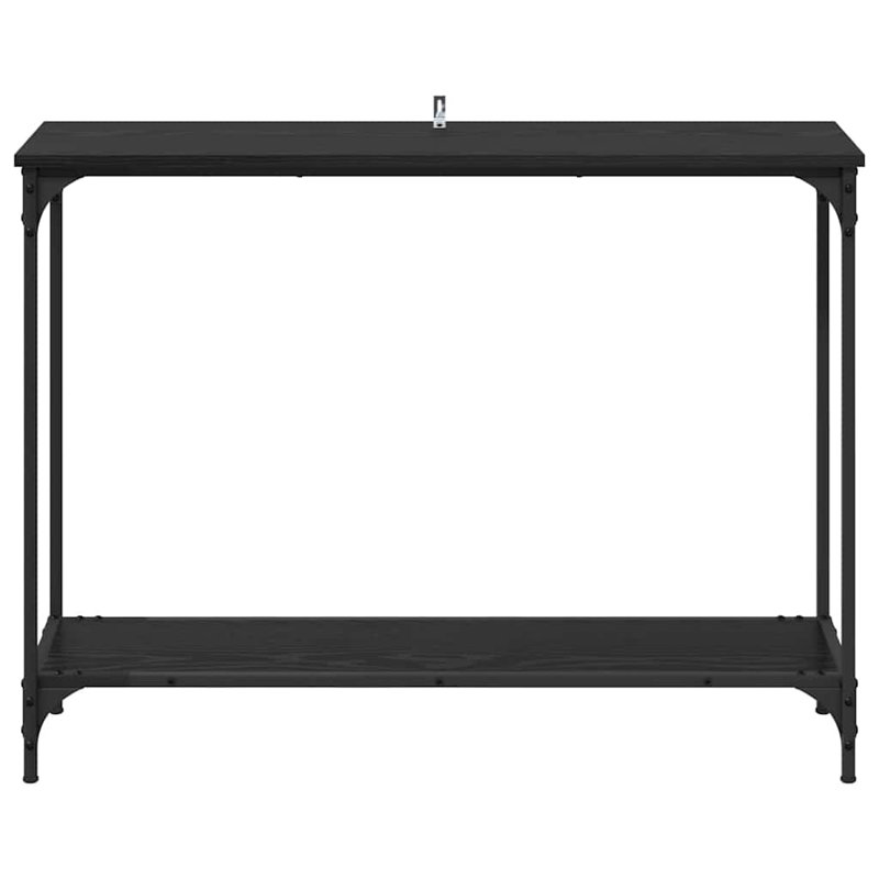 Console Table, Black Oak, 75cm H x 101cm W x 30.5cm D