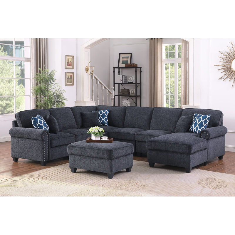 Canapé modulaire Burghart, Gris chenille