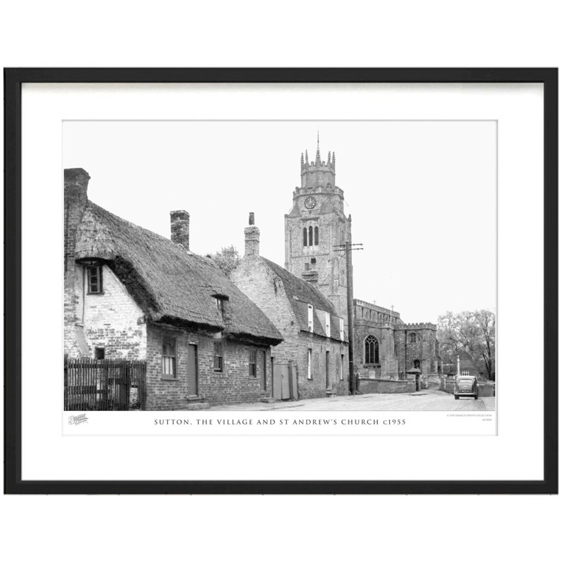Sutton, The Village And St Andrew's Church C1955 by Francis Frith - Single Picture Frame Print, 40cm H x 50cm W x 2.3cm D