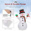 Bonhomme de neige de Noël gonflable
