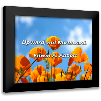 Edwin A. Abbott Quote: Upward, not Northward.