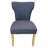 Grigori 63" Dining Table With 3 Sets Of Jill Blue Side Chairs