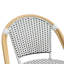 Ensemble de 4 chaises de salle à manger d'extérieur Altesa French Bistro tissées pour la cuisine et le patio-1644369047