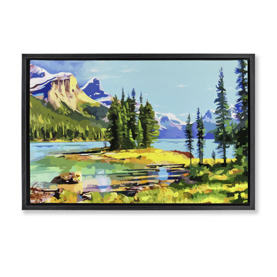 Cadre flottant Alpine Mountain Solitude, design par John Jaster