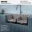 Karran Quartz 33'' X 22'' 50/50 Double Bowl Composite Drop-in Kitchen Sink-49947605