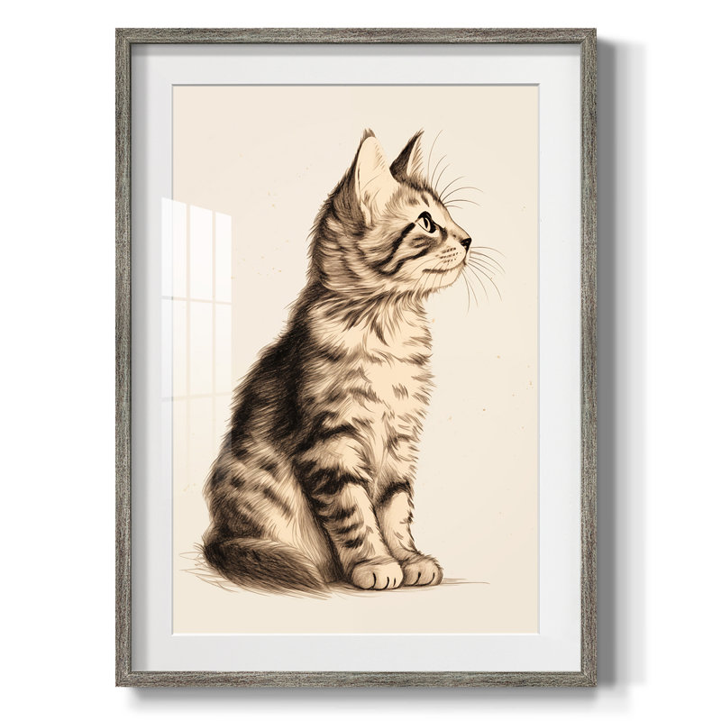 Vintage Animal Print IV - Imprimé encadré, Argent patiné