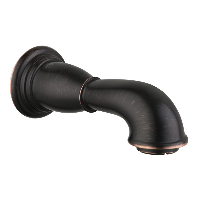 Retroaktiv Tango Wall Mounted Tub Spout Trim, Rubbed Bronze