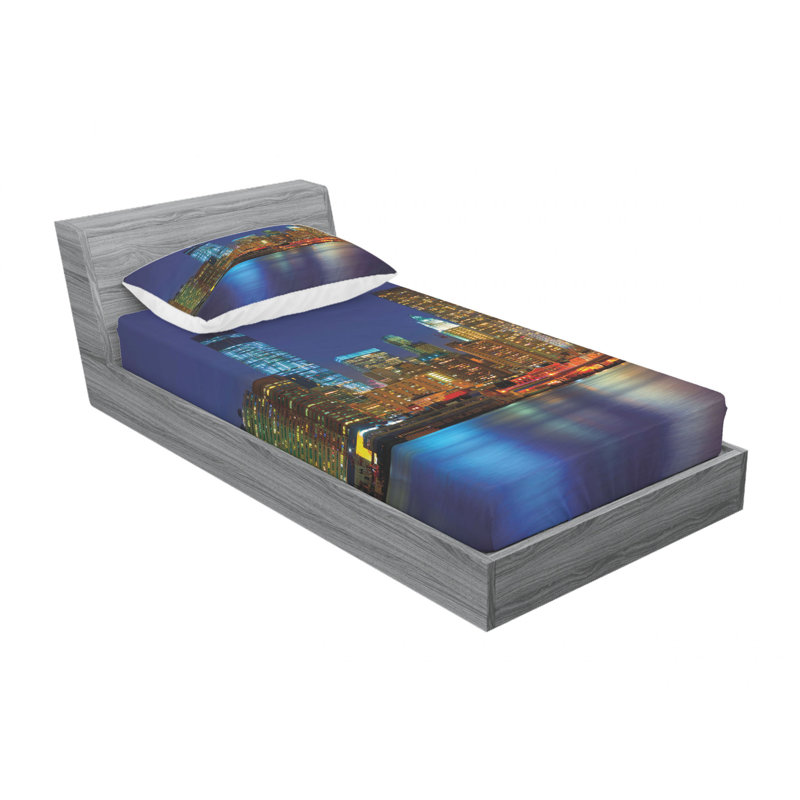 Microfiber Sheet Set, Twin Sheet Set with Fitted Sheet