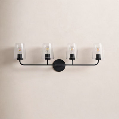 Verbena 4 Light Transparent Dimmable Vanity Light