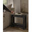Table d'appoint 26 po en bois récupéré | Table de bout étroite | Table d'appoint en bois massif (noir)-1506851727
