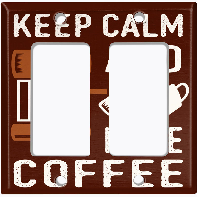Plaque murale berçante Keep-Calm and Make Coffee