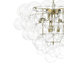 9 - Light Chandelier with Glass Accents