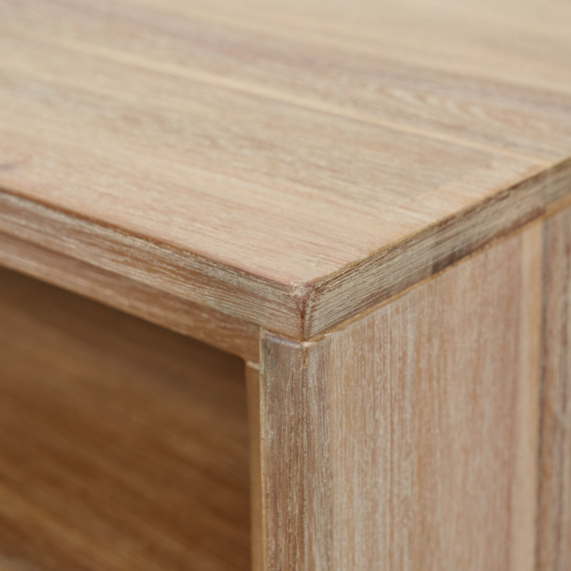 55cm W Solid Wood Bedside Table