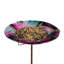 Bain d'oiseaux / piquet d'alimentation - Tourbillon mauve