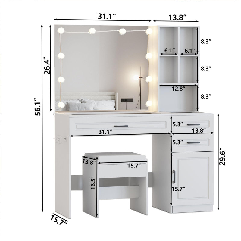 Vanity, White