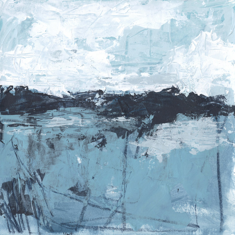 Blue Coast Abstract II, H 36 po x l 36 po