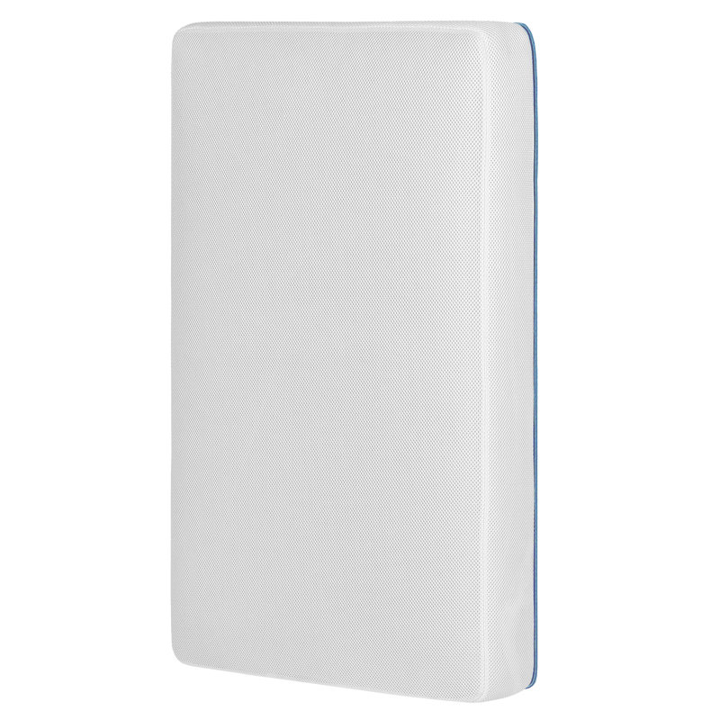 Dreamy Blue and White Memory Foam Mini Crib Mattress