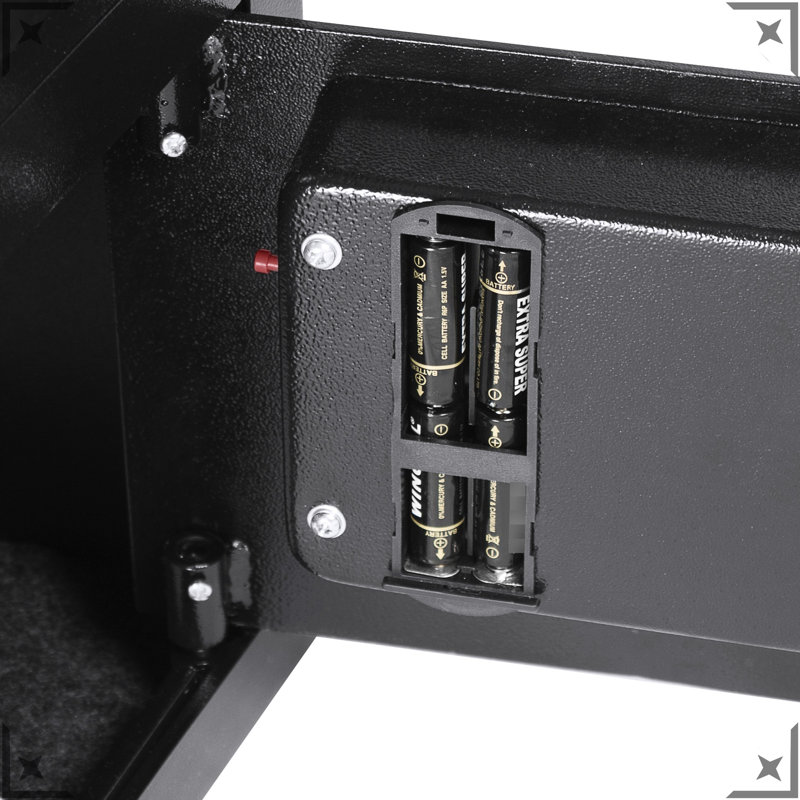 1.1 Cu Ft Keypad Secured Vault Box, Steel, Cash, Checks, Mails, 2 Pins Digital Mail Safe, Secure