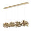 Luminaire suspendu 12 lumières confettis argent-70079972