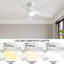 Ventilateur de plafond 52 po avec lumières DEL Damecia-328277698