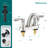 Centerset Bathroom Faucet with Drain Assembly-90693407