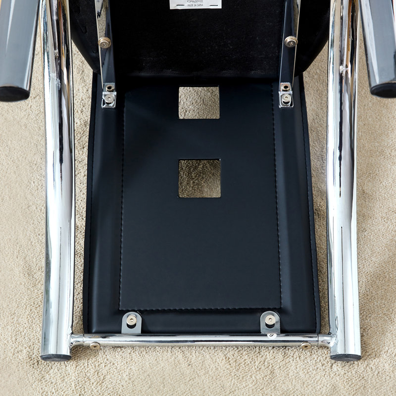 Chaise rembourrée Phoebe, Black, Silver